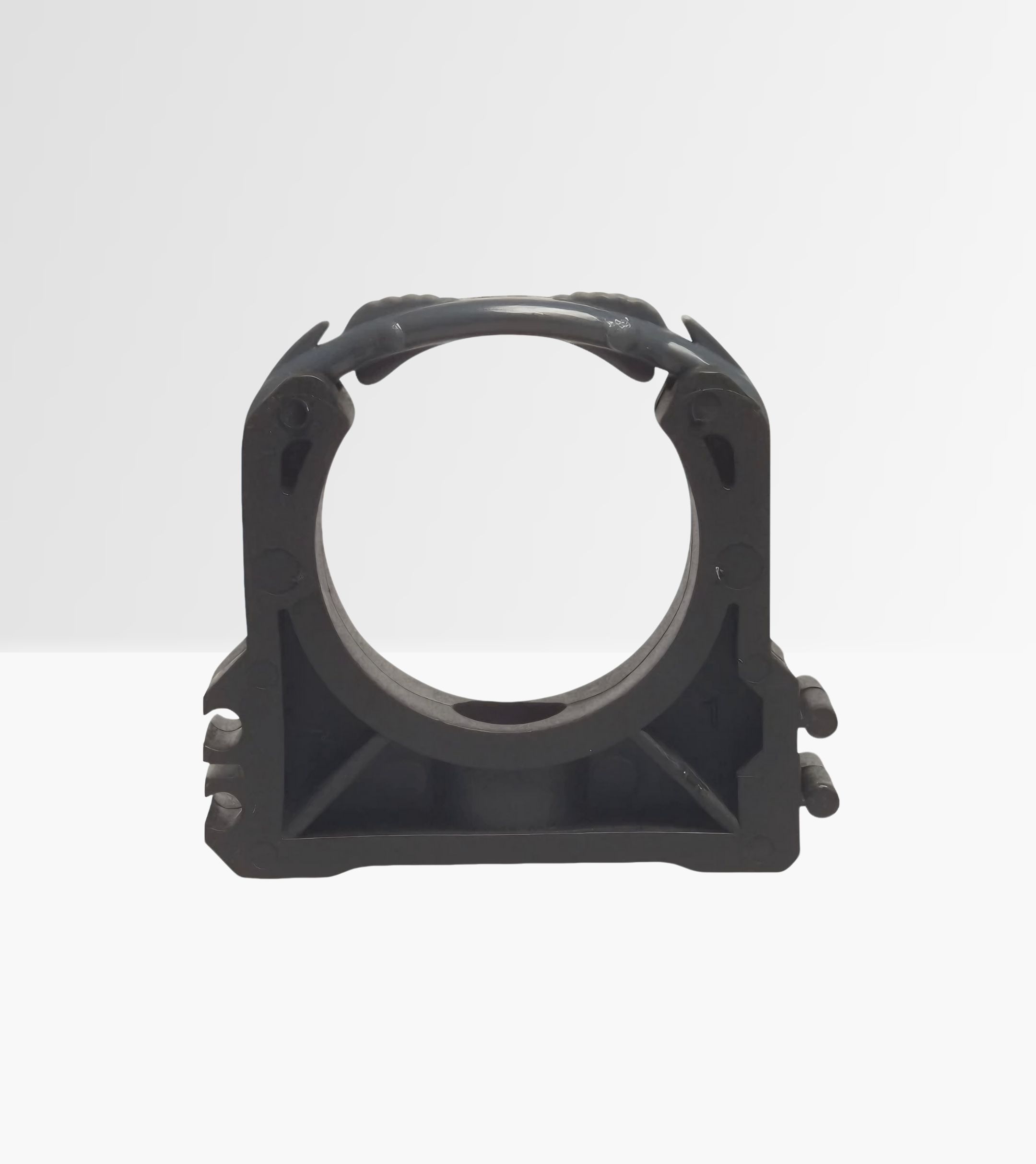 Metric Polypropylene Pipe Clamp, Black (32-110mm)