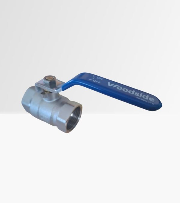 1" Blue Handled Lever Ball Valve - Image 2