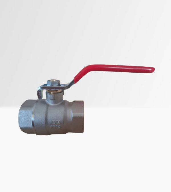 1 1/4" Red Handled Lever Ball Valve